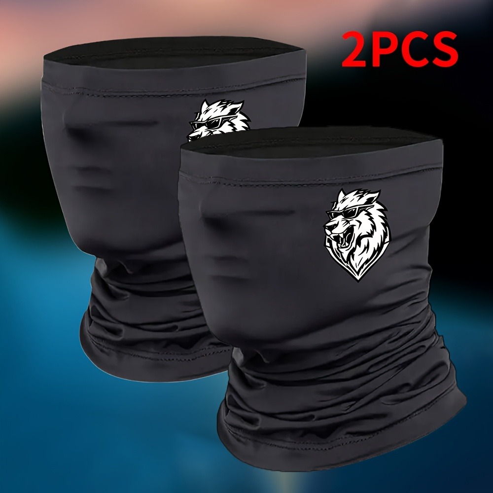 Neck Warmer Tube - 1 ชิ้น/2 ชิ้นพิมพ์ผ้าพันคอคอ, บาลาคลาวา,หน้ากากวิ่งตกปลา ผ้าพันคอคออเนกประสงค์ กีฬา