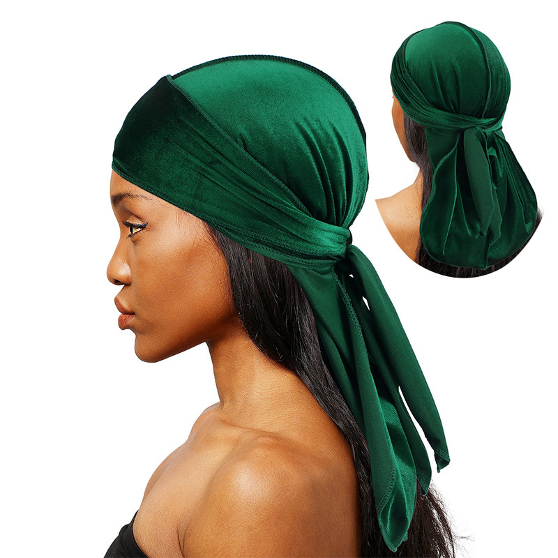 Unisex ผู้ชายผู้หญิงกำมะหยี่ D - Bandana Doo Rag บทวิจารณ์และราคา