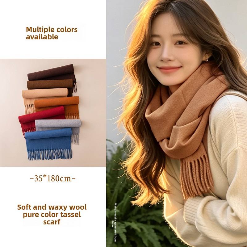 ผ้าพันคอทรงท่อ กันลม อ่อนโยนต่ - Infinity Scarf Knit บทวิจารณ์และราคา