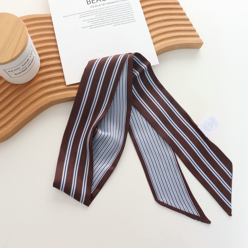 2025 ใหม่ลายผ้าพันคอผ้าไหมขนาด - Silk Tie Striped บทวิจารณ์และราคา
