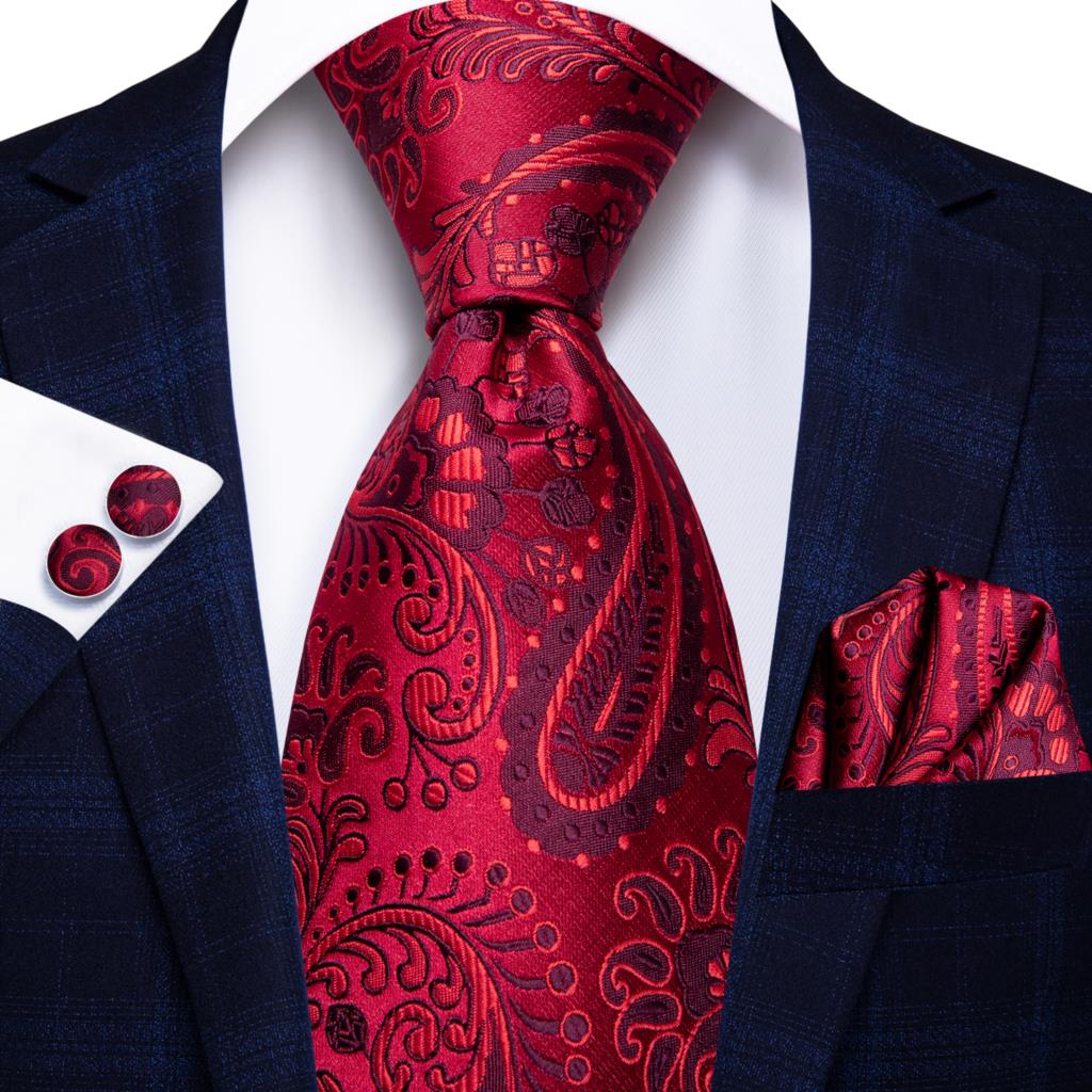 Hi-Tie Designer ลาย Burgundy ส - Silk Tie Striped บทวิจารณ์และราคา