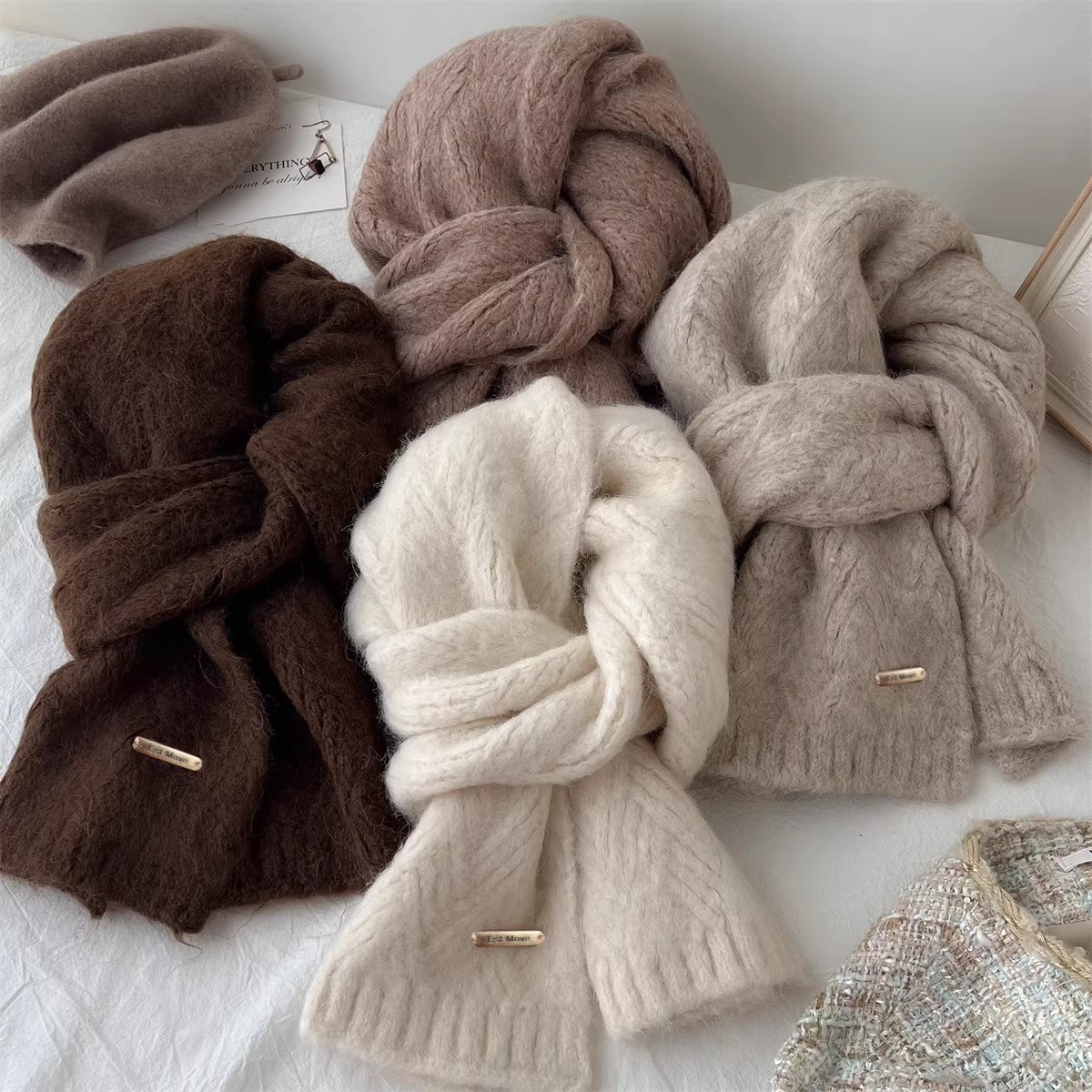 ผ้าพันคอขนสัตว์คุณภาพสูง สำหรั - Muffler Men Wool บทวิจารณ์และราคา