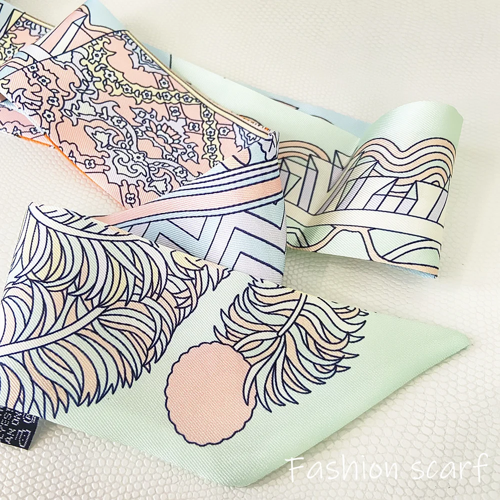 1PC แฟชั่นเกาหลีใหม่ผู้หญิง Tw - Silk Neck Scarf บทวิจารณ์และราคา