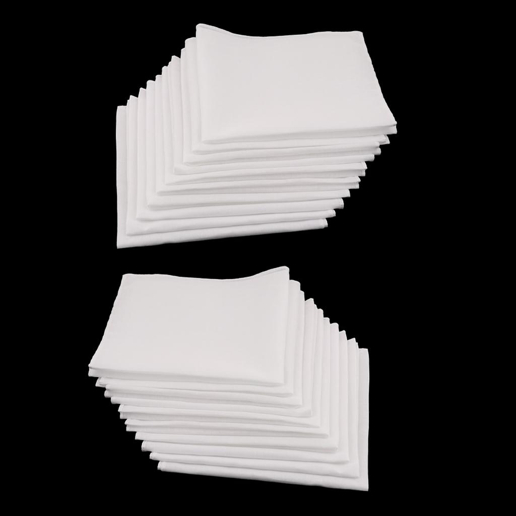 ชุดผ้าเช็ดหน้าผ้าฝ้ายสีขาว ลาย - Handkerchief Cotton Men บทวิจารณ์และราคา