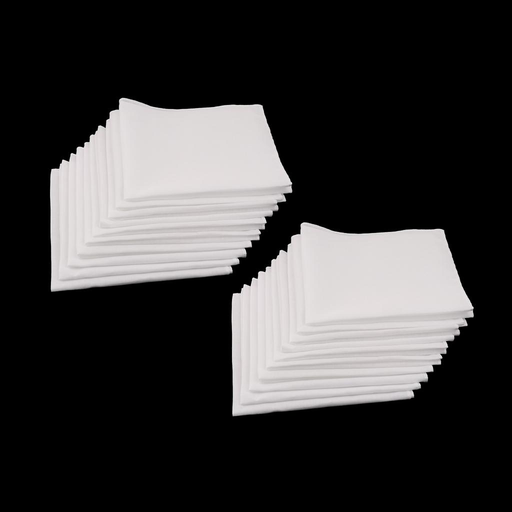 ชุดผ้าเช็ดหน้าผ้าฝ้ายสีขาว ลาย - Handkerchief Cotton Men บทวิจารณ์และราคา