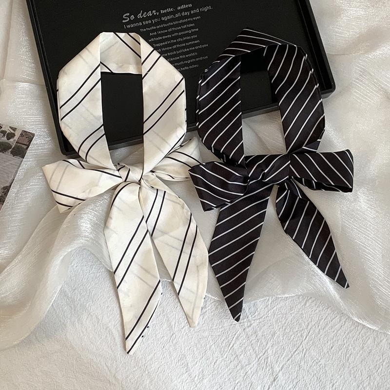 ผ้าพันคอไหมลายทางแบบใหม่สำหรับ - Silk Tie Striped บทวิจารณ์และราคา