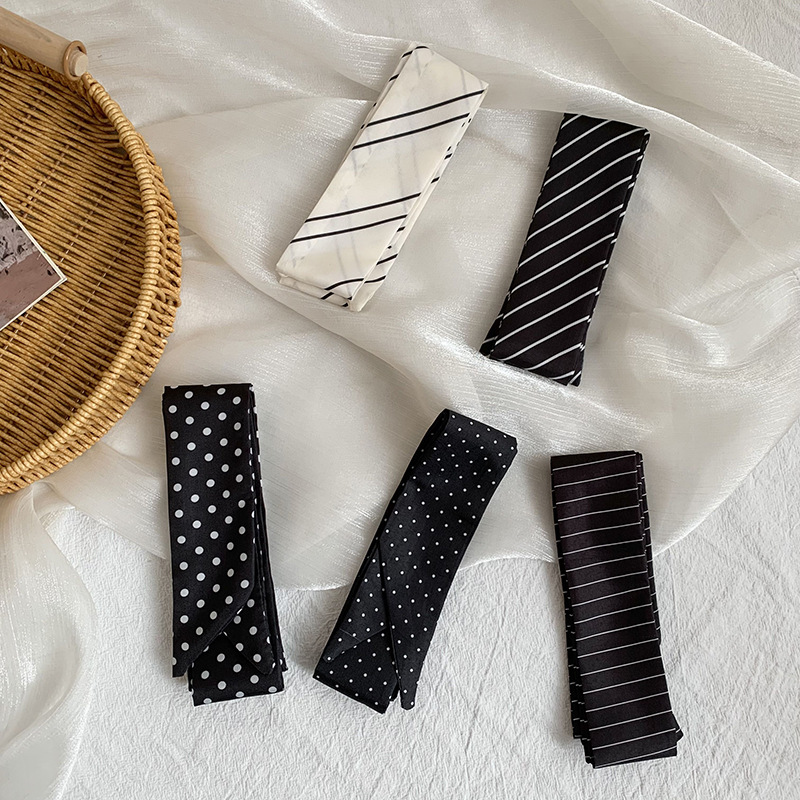 ผ้าพันคอไหมลายทางแบบใหม่สำหรับ - Silk Tie Striped บทวิจารณ์และราคา