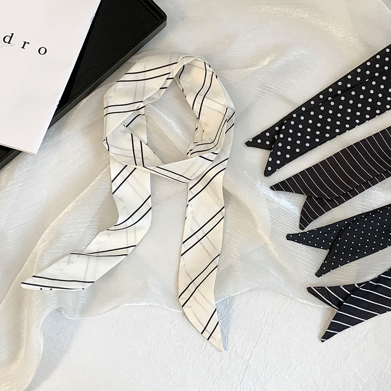 ผ้าพันคอไหมลายทางแบบใหม่สำหรับ - Silk Tie Striped บทวิจารณ์และราคา