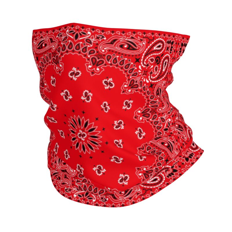 ผ้าพันคอลายเพสลีย์สีแดงสำหรับฤ - Neck Warmer Tube บทวิจารณ์และราคา
