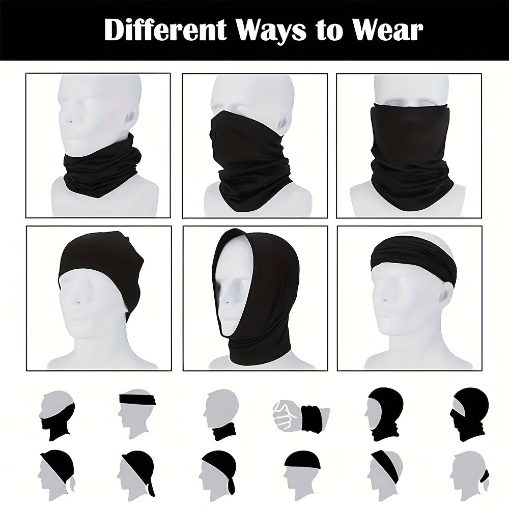 1 ชิ้น/2 ชิ้นพิมพ์ผ้าพันคอคอ,  - Neck Warmer Tube บทวิจารณ์และราคา